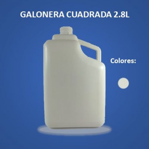 Galonera Cuadrada 2.8L