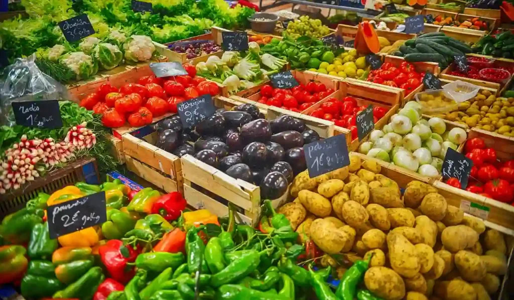 Venta de productos orgánicos locales